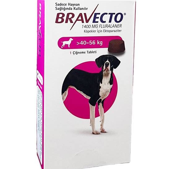 BRAVecto Pink دوز1400mg براي وزن 40 تا 56 کيلو