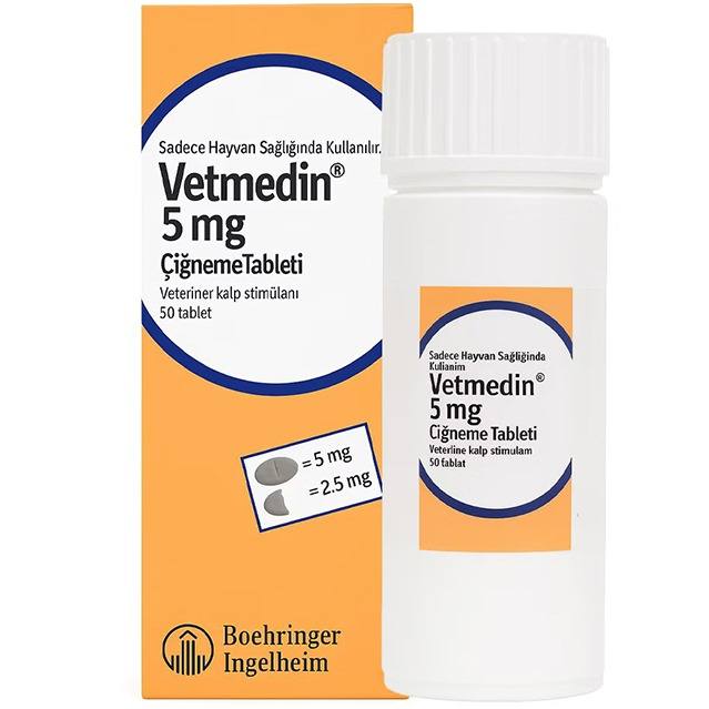 وت مدين 5mg به سفارش ترک،قوطي 50 عددي - Vetmedin 5mg / 50 tablet