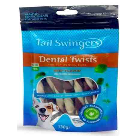 دنتال میله ای گوشت  Tail swingers Dental Twists Beef 1141