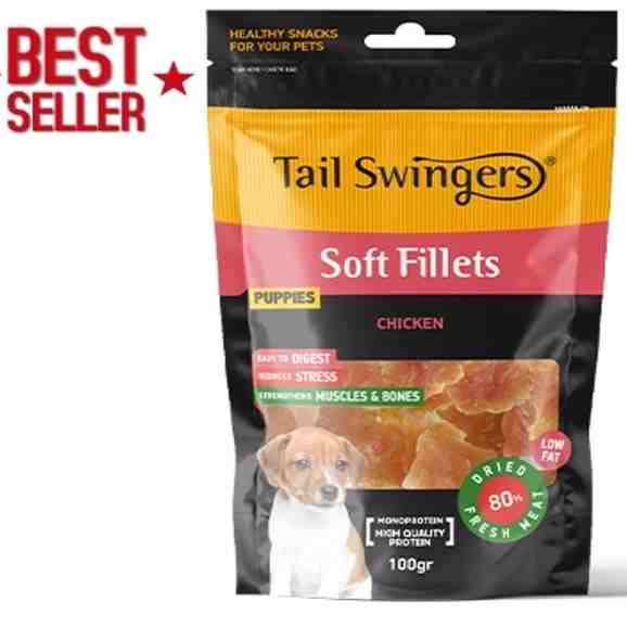 فیله مرغ نرم مخصوص پاپی  Tail swingers Soft Fillets Chicken for Puppies 11253