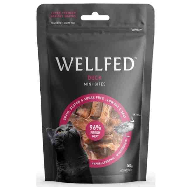 تشویقی گربه ولفد اردک Wellfed Duck mini bites 2102