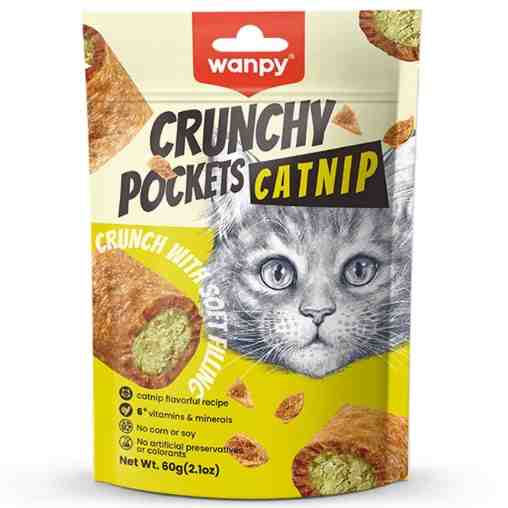 تشویقی گربه کرانچی ونپی طعم کت‌نیپ 60g