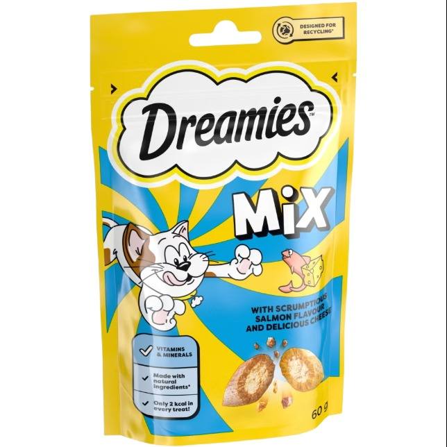 تشویقی دریمیز سالمون و پنیر Dreamies salmon and cheese