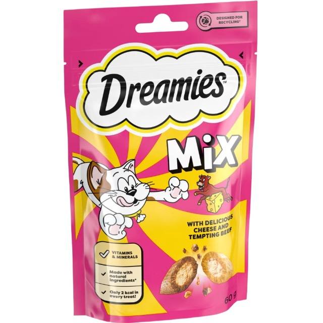 تشویقی دریمیز گوشت و پنیر Dreamies Beef and Cheese