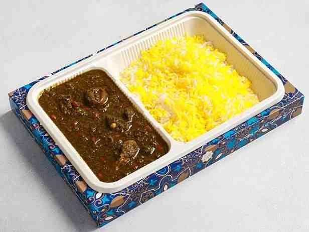 چلو خورشت قرمه سبزی