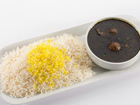 چلو قورمه سبزی