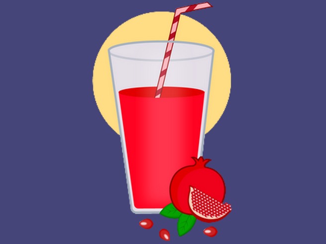 آب انار زغال اخته