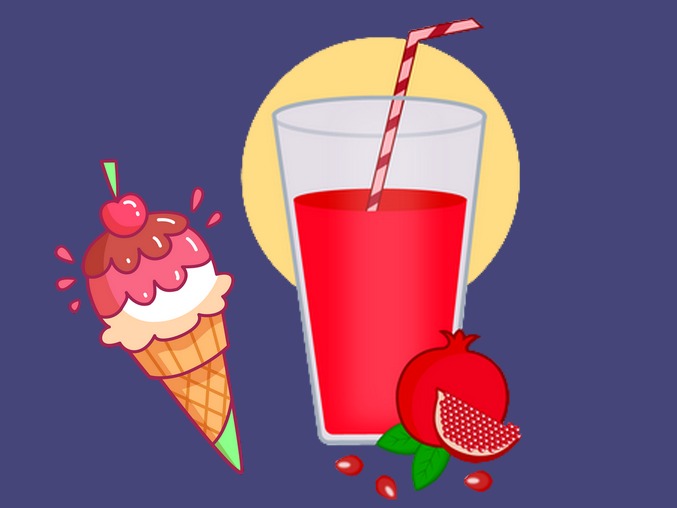 آب انار بستنی