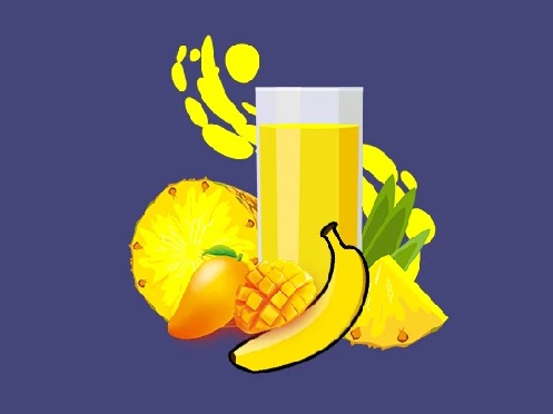 آب آناناس انبه موز