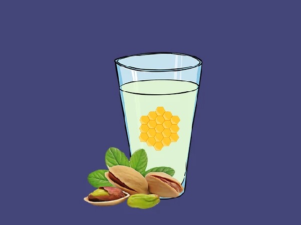 شیر پسته عسل