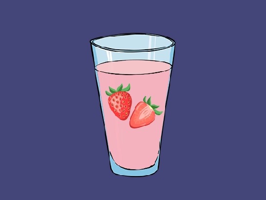 آب توت فرنگی