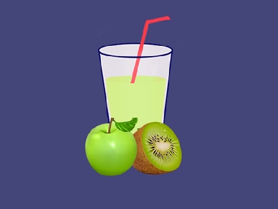 آب سیب کیوی