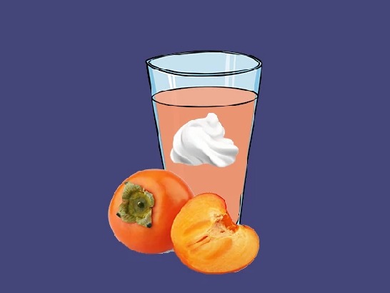 شیر خرمالو خامه