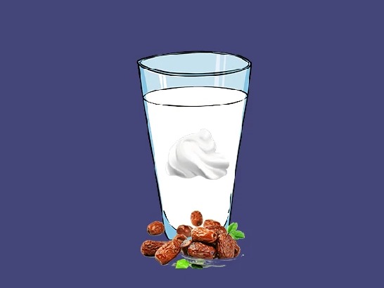 شیر خرما خامه