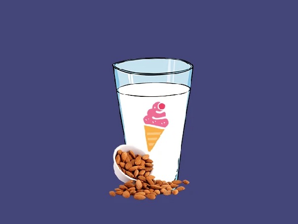 شیر بادام بستنی