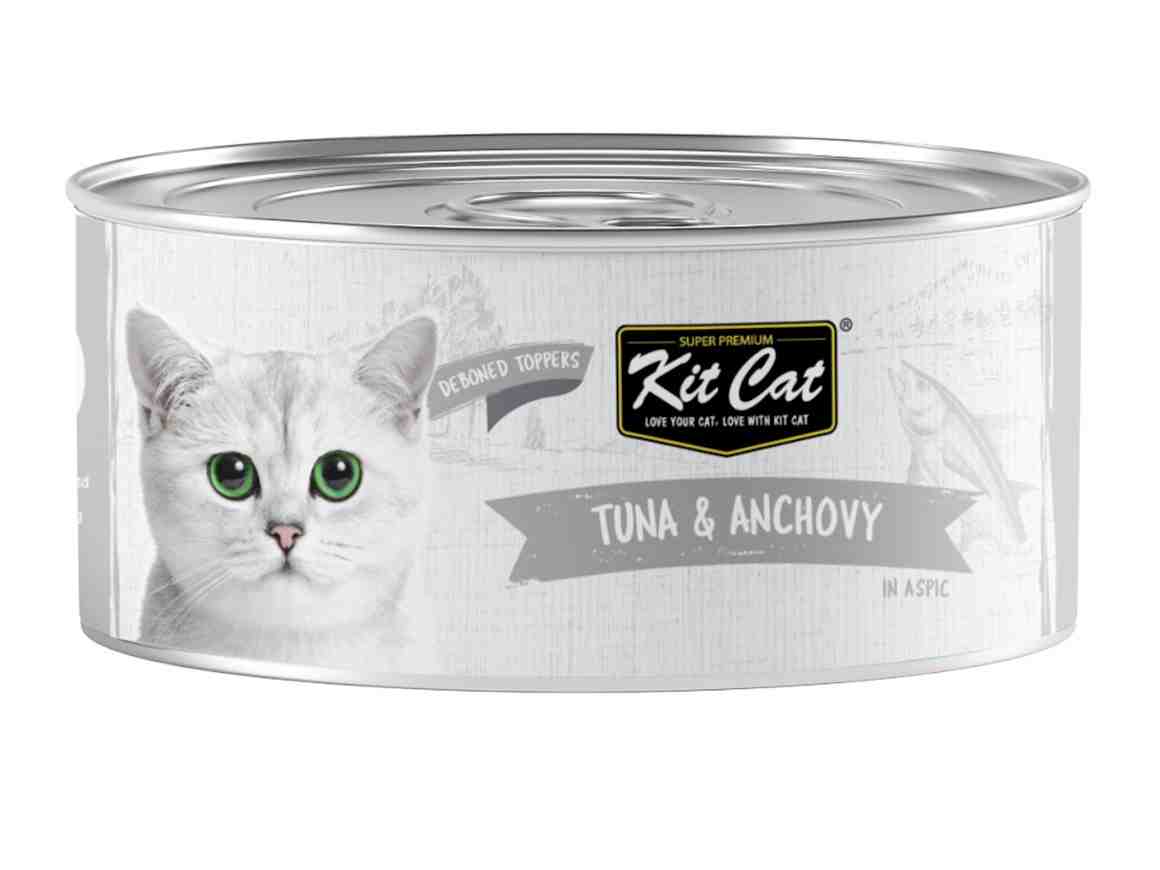 کنسرو گربه مدل Tuna & Anchovy برند کیت کت وزن 80 گرم