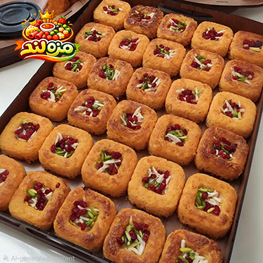سینی 30 عددی ته چین مرغ زعفرانی