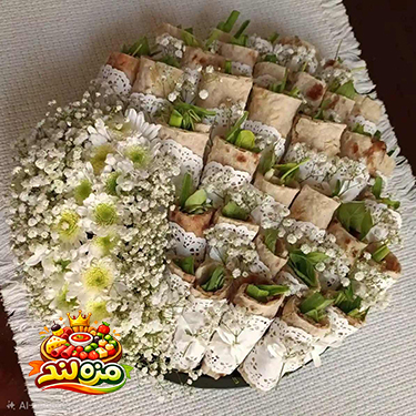 سینی 30 عددی نان و پنیر سبزی سفره عقد