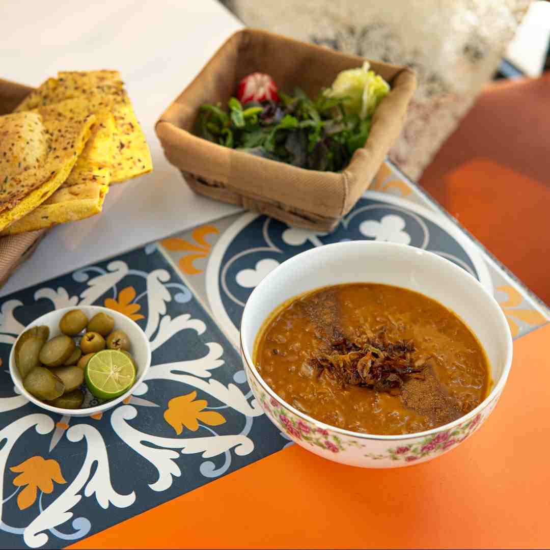 لوبیا با قارچ