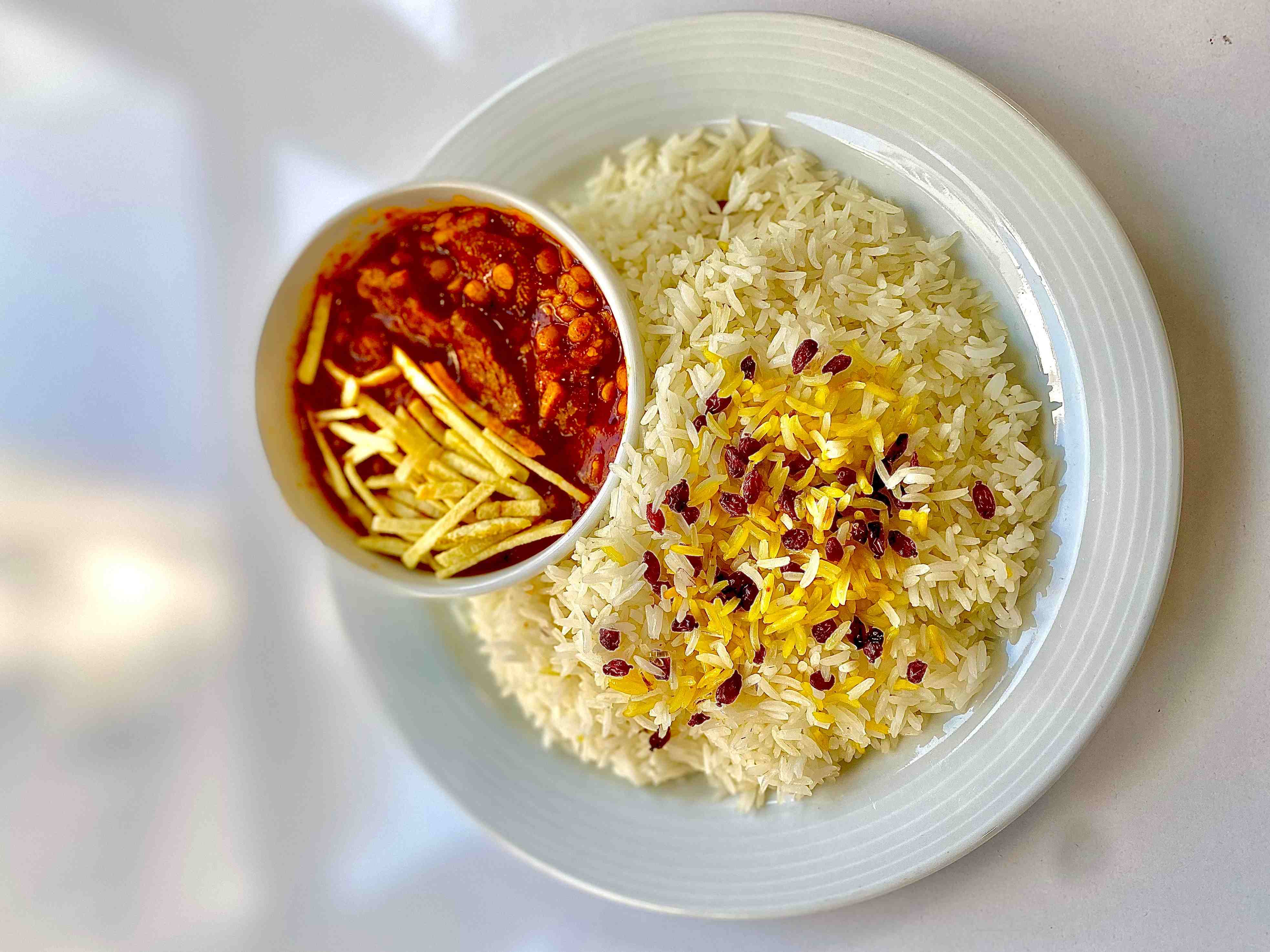 چلو خورشت قیمه
