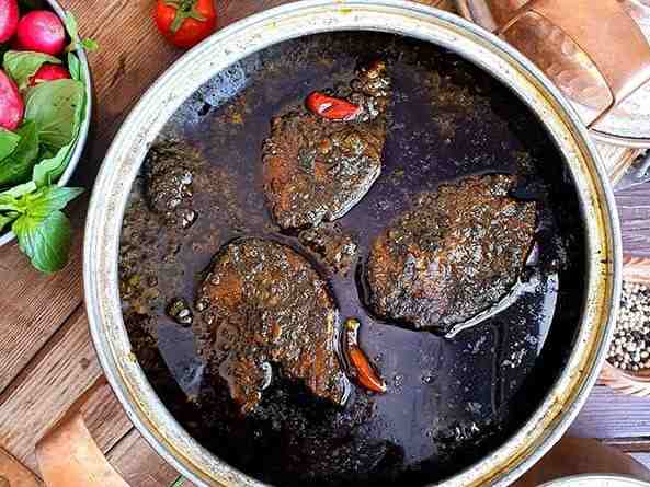 خوراک قلیه ماهی