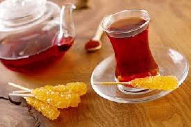 چای زعفرانی یک نفره