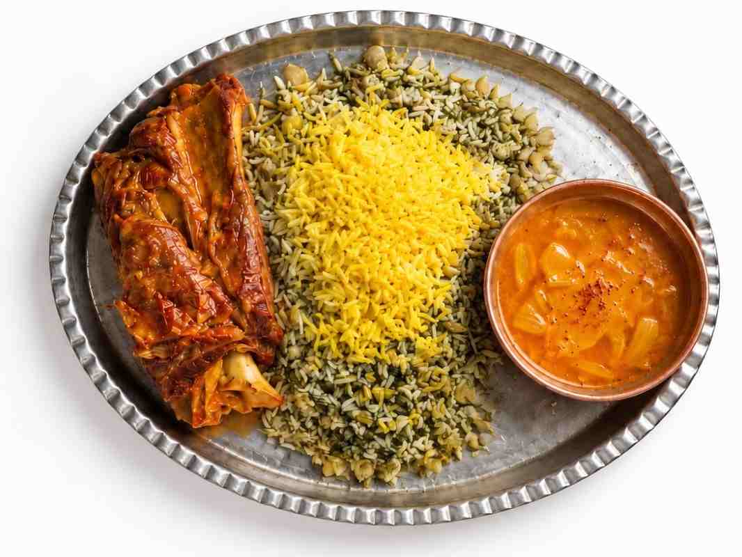 باقالی پلو با گردن