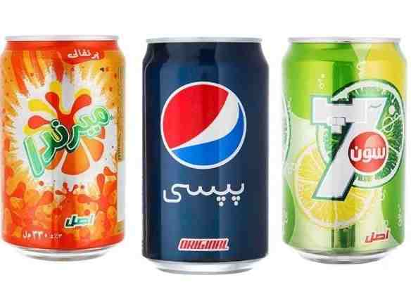 نوشابه قوطی زرد