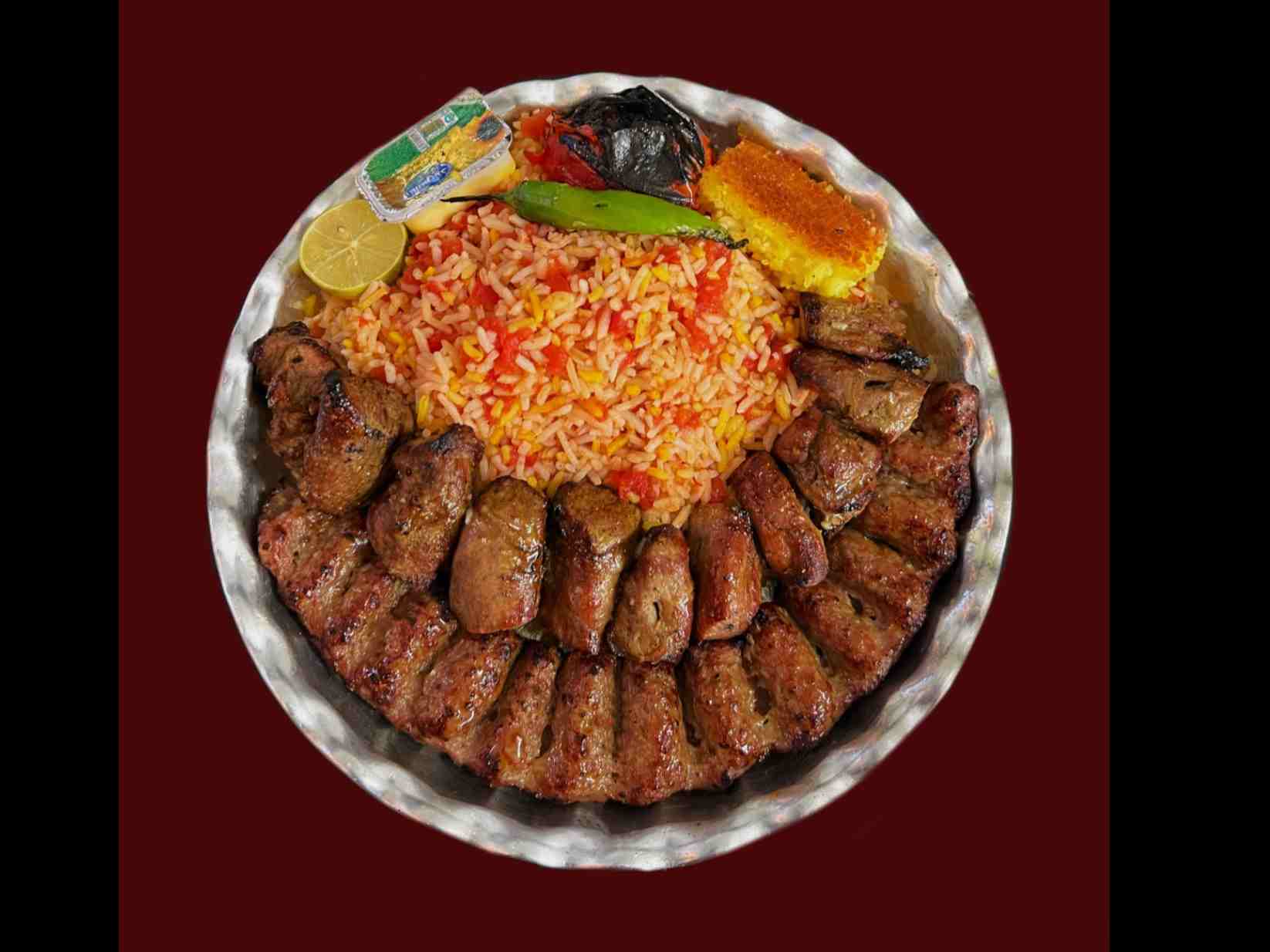 قاطی پلو کباب سلطانی