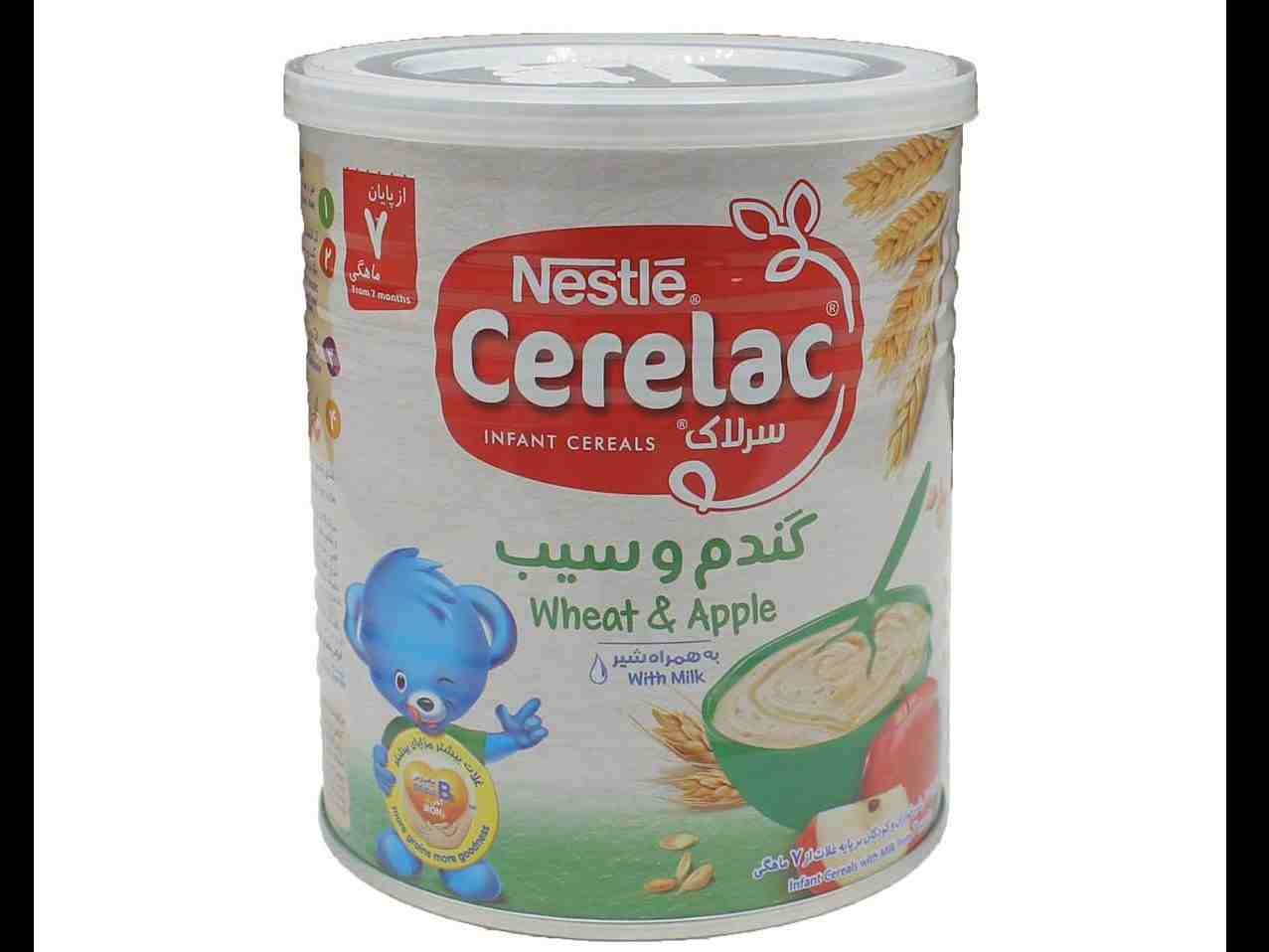 سرلاک گندم و سیب نستله از پایان 7 ماهگی 400 گرم