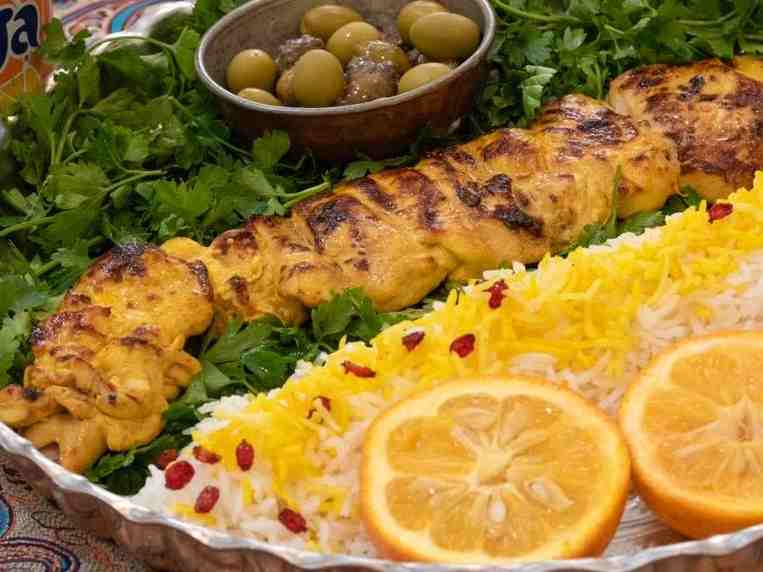 چلو جوجه زعفرانی مخصوص
