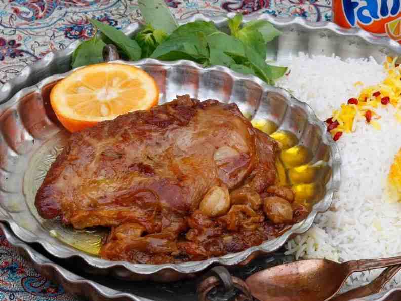 چلو گوشت گوسفندی