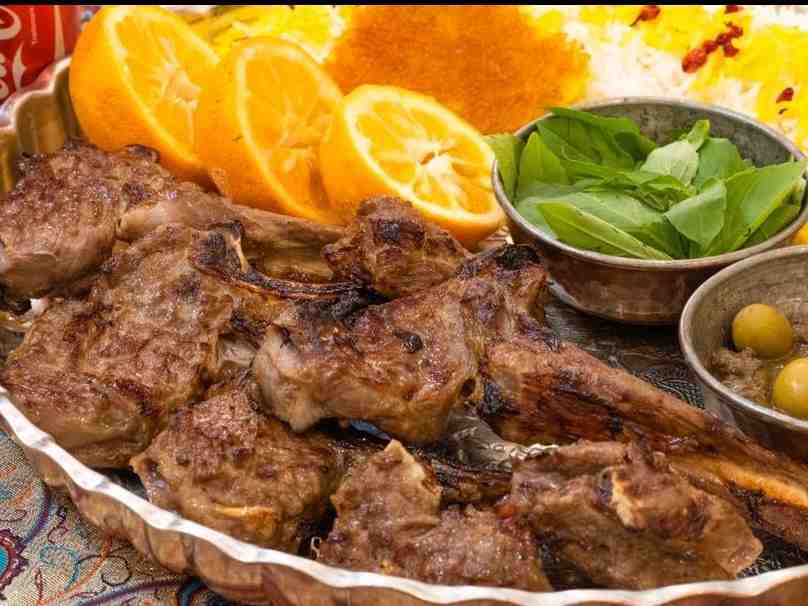 چلو شیشلیک گوسفندی