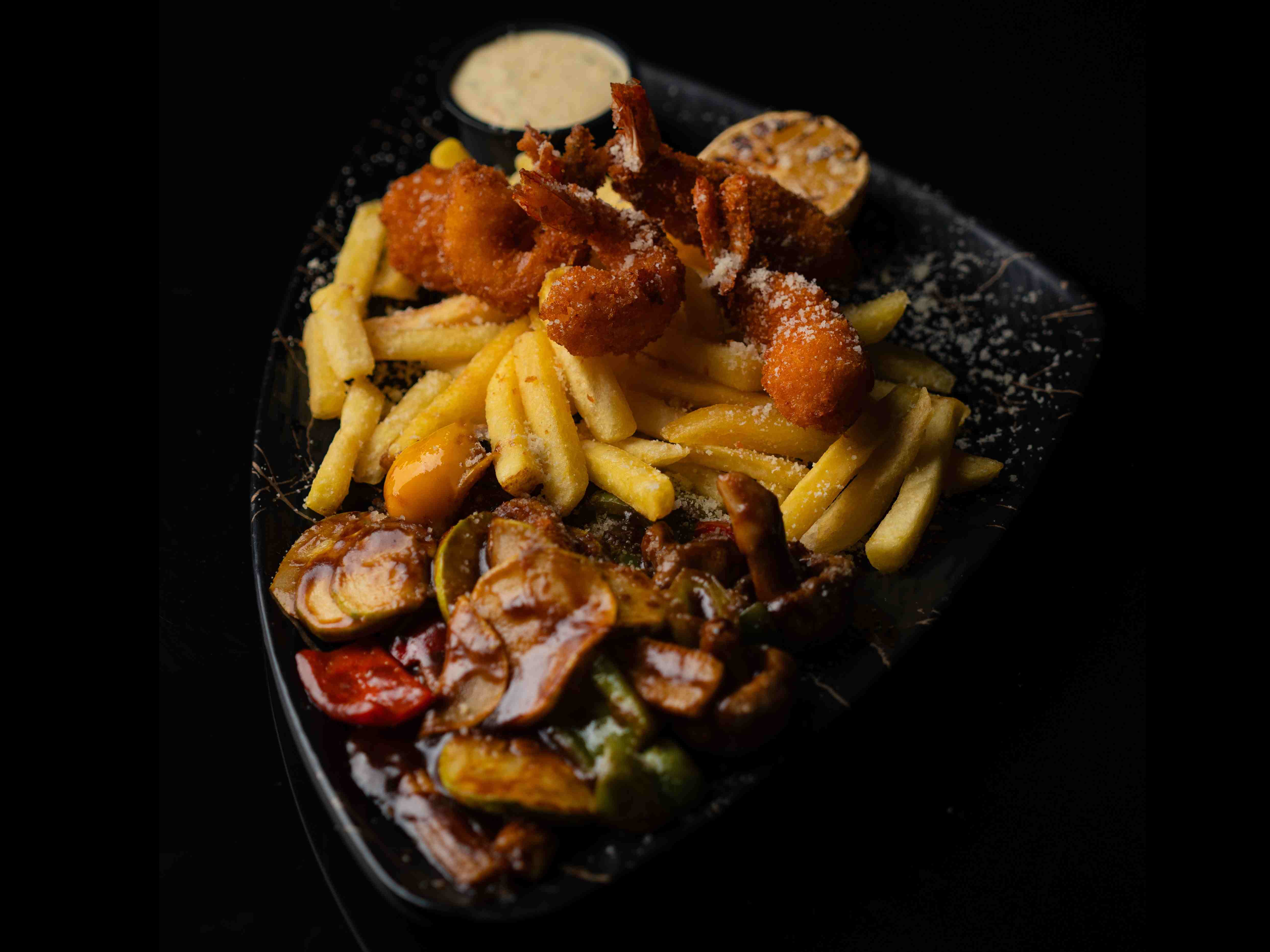 میگو سوخاری شده
