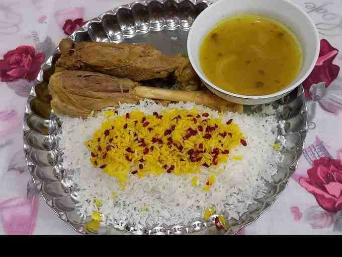 چلو گوشت گوسفندی