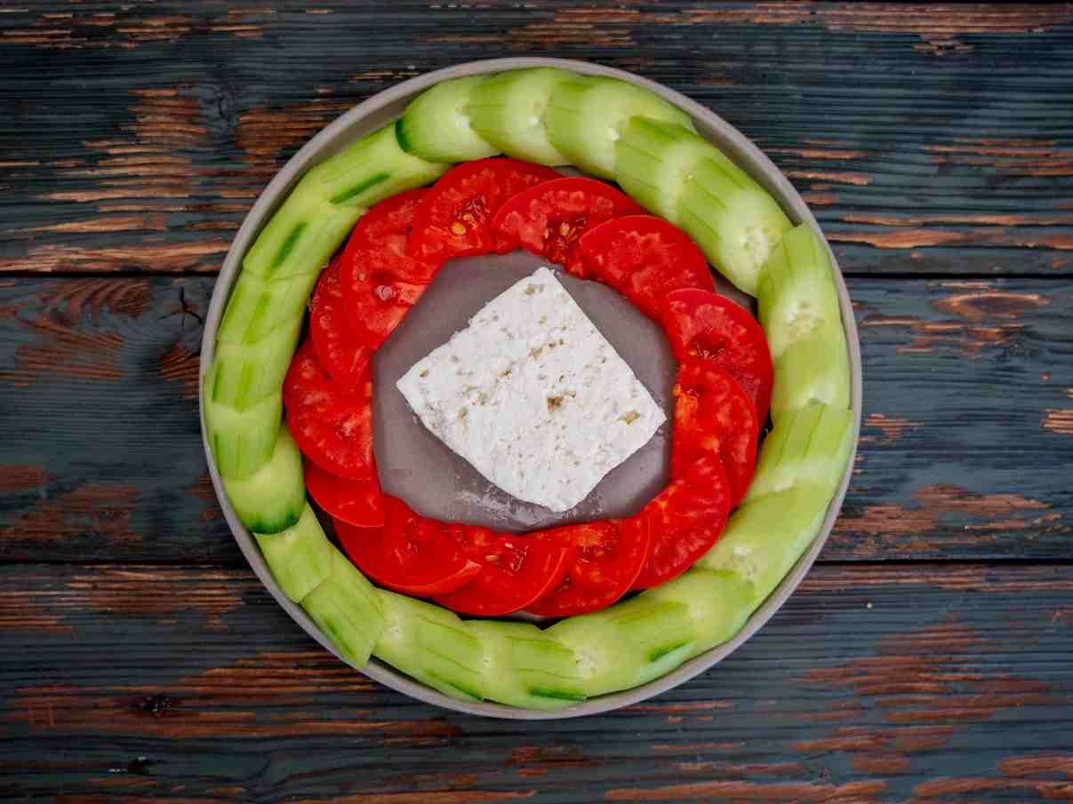 پیش دستی لیقوان- گوجه - خیار