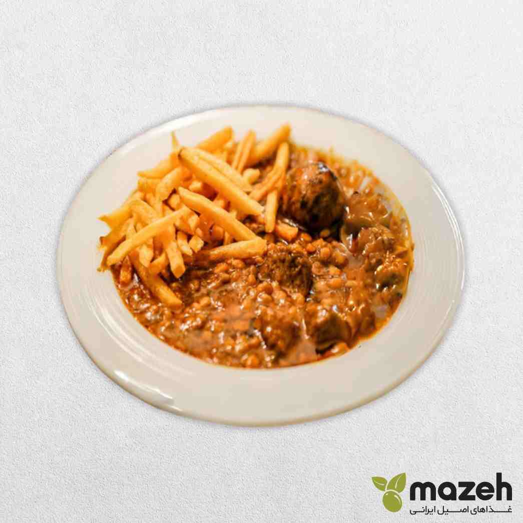  خورشت قیمه سیب زمینی بدون برنج