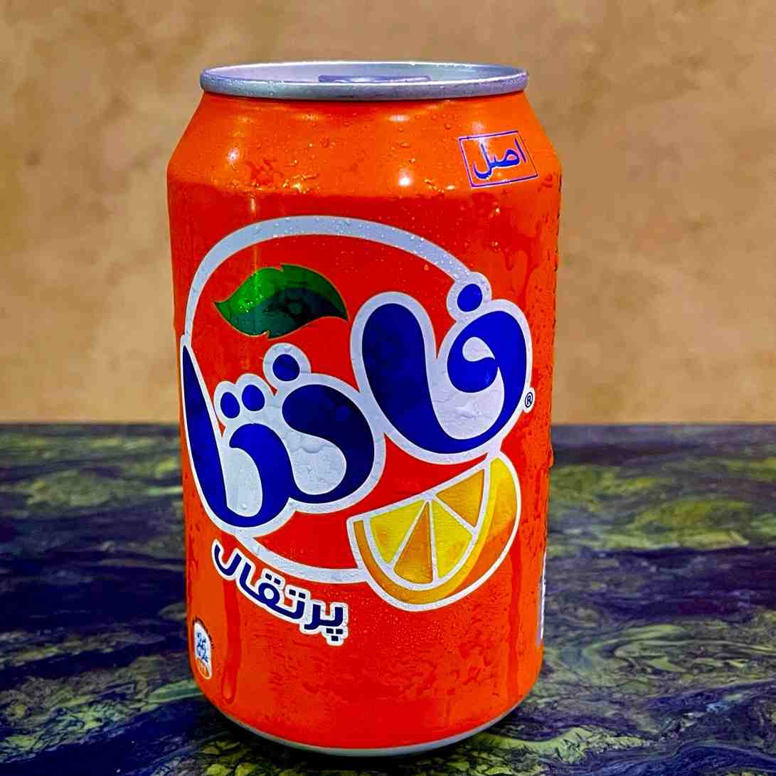 نوشابه قوطی فانتا