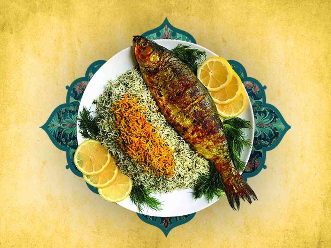 چلو ماهی قزل سرخی