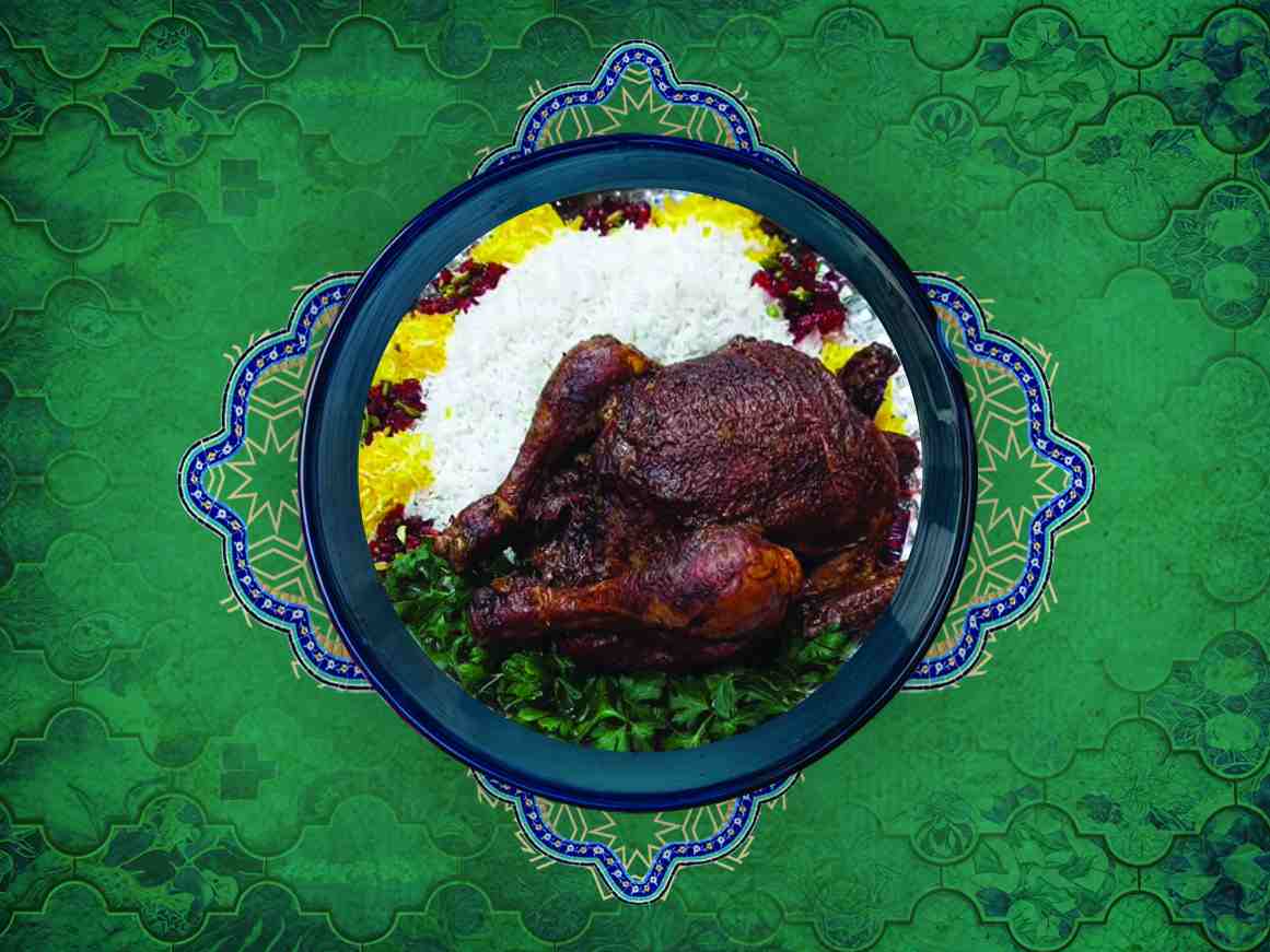 چلو غاز شکم پر ناردونی (4نفره)