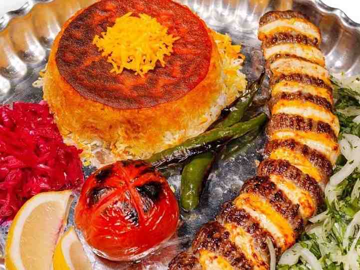 چلو کباب نگین دار