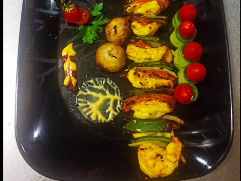 چلو میگو کبابی